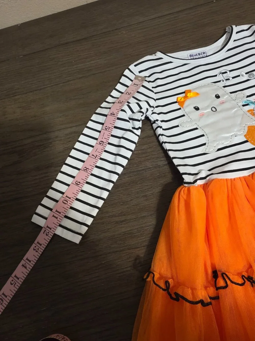 Blueberi Boulevard Halloween Ghost Pumpkin Tutu Tunic Leggings Set NWT Size 4